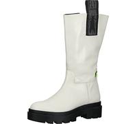 Fly London Femme Jalo882fly Botte Haute Jusqu'au Genou, Blanc cassé, 38 EU