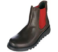 Fly London Femme SALV Bottines Chelsea, DK Brown Red Elastic, 36 EU