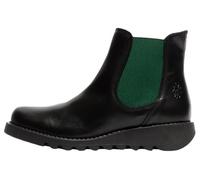 Fly London Femme SALV195FLY Fashion Boot, Noir (ÉLASTIQUE Bleu Sarcelle), 40 EU