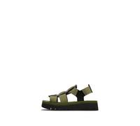 Fly London Femme SAMB245FLY Sandal, Black/Army Green/Army Green, 37 EU