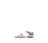 Fly London Femme SARJ266FLY Ballet, OFFWHITE/Silver/Sahara, 41 EU