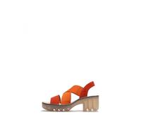 Fly London Femme TAJI502FLY Sandal, Poppy Orange, 41 EU