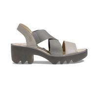 Fly London Women's TAJI502FLY Sandal, Silver, 40