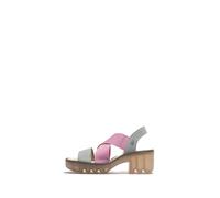 Fly London Femme TAJI502FLY Sandal, Sky Blue/Baby Pink, 39 EU