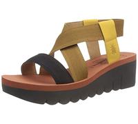 Fly London Femme Yabi922fly Sandale, Bumblebee Camel Black, 37 EU