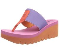 Fly London Femme Yomu725fly Sandale, Orange Violet Rose, 38 EU
