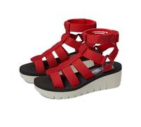 Fly London Femme Yufi032fly Sandale, Lipstick Red Red, 41 EU