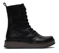 Fly London Femmes Noir RAMI043 Bottes Décontracté Cuir à Lacet Bottines Taille