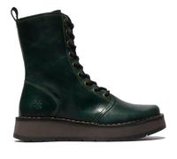 Fly London Femmes Vert RAMI043 Bottes Décontracté Cuir à Lacet Bottines Taille