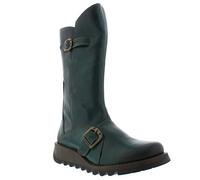 Fly London Mes 2 Bottes à boucle Femme, Vert Petrol 017, 37 EU