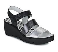 Fly London BEXY575FLY, Sandal Femme - Chaussures, SILVER/GRAPHITE/BLACK, 40