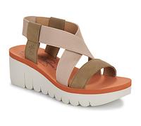 Fly London Femme YABI922FLY Sandal, Military/Beige/Brick, 39 EU