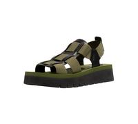 Fly London Femme SAMB245FLY Sandal, Black/Army Green/Army Green, 41 EU