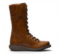Fly London STER768 Bottines Militaires Femme Cuir Marron à Lacets & Zip