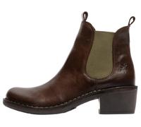 Fly London Femme MEME030FLY Fashion Boot, DK. Marron (ÉLASTIQUE Vert), 37 EU