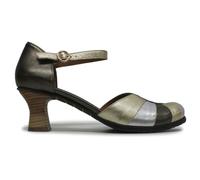 Fly London Women's BESH087FLY Pumps, Graphite/Silver/Gold, 38