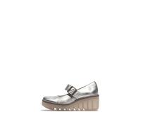 Fly London Women's BORY564FLY Wedges, Silver, 41