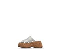 Fly London Women's CEIR280FLY Sandal, Silver, 39