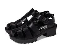 Fly London Women's EMME511FLY Sandal, Black, 40