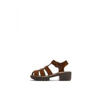Fly London Women's EMME511FLY Sandal, Camel, 42