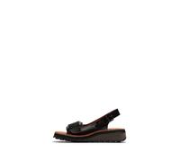 Fly London Women's HILU555FLY Sandal, Black/orange, 41