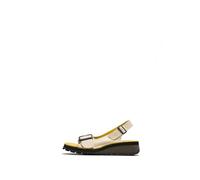 Fly London Women's HILU555FLY Sandal, Panna/yellow, 42