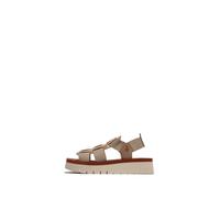 Fly London Women's SAMB245FLY Sandal, Taupe/taupe/brick, 42