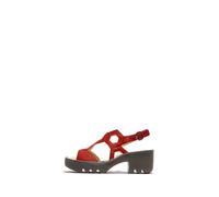 Fly London Women's TEWA573FLY Sandal, Devil red, 38