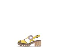 Fly London Women's TRUL582FLY Sandal, Lemon/violet, 38