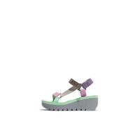 Fly London Women's YEFA726FLY Sandal, Grey/multicolor/spearmint, 39