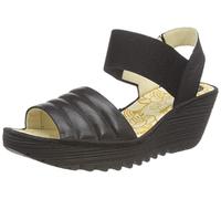 Fly London Women's Yiko414fly Sandal, Noir, 36 EU