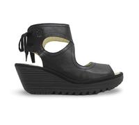 Fly London Women's YULP571FLY Sandal, Black, 37