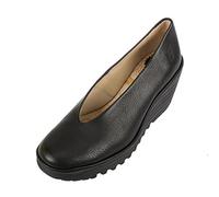 Fly London - Yaz - Chaussures de Ville - Femme - Noir - FR : 42 (Taille fabricant : 42)