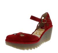 Fly London Yuna, Escarpins Bout fermé Femme, Rouge (Lipstick Red), 35 EU