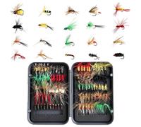 Fly Lures for Fishing Simulation - Angling Bait Set with Magnetic Box Lures | Saltwater Fishing Lures for Bass Walleye Crappie Catfish | Sunfish Pike Outdoor Stream Lake River Fly Lures for Fishing Bait