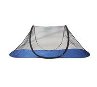 Fly Net, Mesh Tent, Waterproof Base Glass Rods Compact Lightweight Breathable Portable Spacious Interior, Large Mesh Canopy for Outdoor Camping Adventure, 78.74x28.35x27.56Inches, Black, Blue