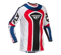 Fly Racing 2026 Maillot Motocross Lite Glory Rouge Blanc Bleu