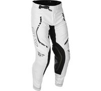 Fly Racing Evolution DST Flash L.E., pantalon en textile 28 Blanc/Argent/Noir Blanc/Argent/Noir