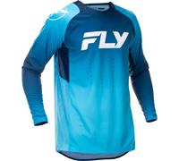 Fly Racing Evolution DST, maillot M Bleu/Bleu Foncé/Blanc Bleu/Bleu Foncé/Blanc