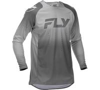 Fly Racing Evolution DST, maillot S Gris/Gris Foncé/Blanc Gris/Gris Foncé/Blanc