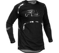 Fly Racing Evolution DST Spark Special Edition, maillot L Noir/Argent Noir/Argent
