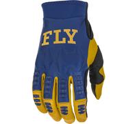 Fly Racing Evolution, gants S Bleu Foncé/Or Bleu Foncé/Or