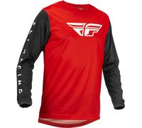Fly Racing F-16 2023 Maillot de motocross, noir-rouge, taille M pour homme