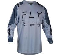 Fly Racing F-16 2024 Maillot de motocross, gris, taille S pour homme