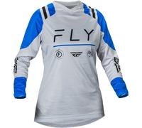 Fly Racing F-16 Maillot de motocross femme, noir-bleu, taille M pour femmes