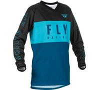 Fly Racing F-16, maillot femme L Bleu/Turquoise/Noir Bleu/Turquoise/Noir
