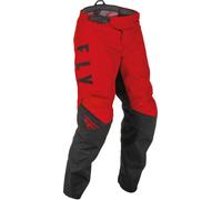 Fly Racing F-16 Pantalon de motocross jeunesse, noir-rouge, taille XS