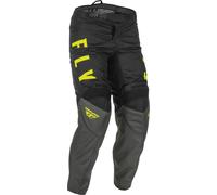 Fly Racing F-16, pantalon en textile 30 Gris/Noir/Jaune Néon Gris/Noir/Jaune Néon