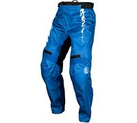Fly Racing F-16 S24, pantalon textile enfants 20 Bleu/Blanc Bleu/Blanc