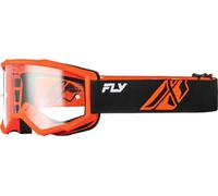 Fly Racing Focus, lunettes de protection Taille unique Orange/Noir Net Orange/Noir Net